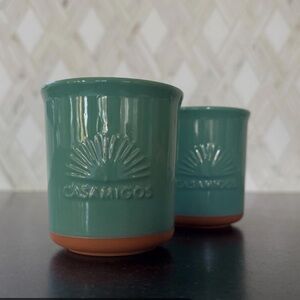 Casamigos authentic painted ceramic tumblers (2 piece) New